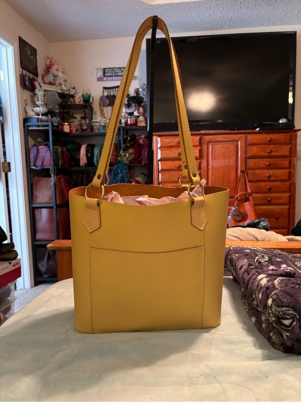 Portland Leather goods vanilla Market Tote Bag - Retired Classic Everyday Carry